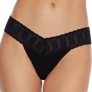 Hanky Panky Womens Eco Rib Original Rise Thong New